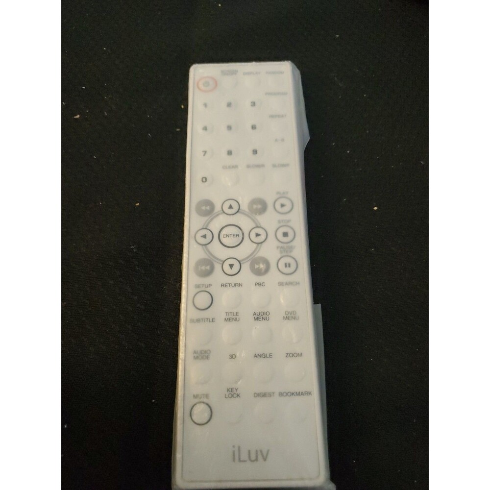 iLuv i1055 Portable Tablet DVD Player Remote Control w/Battery White New